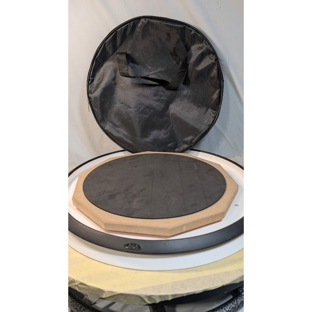Evans lolunut RealFeel Drum Practice Pad Set Bundle Stand Case Multi Percussion - Picture 12 of 14